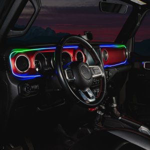 Jeep Wrangler JL LED Dash Strip Kit - Interior - ORACLE Lighting - Dynamic ColorSHIFT - `18-`23